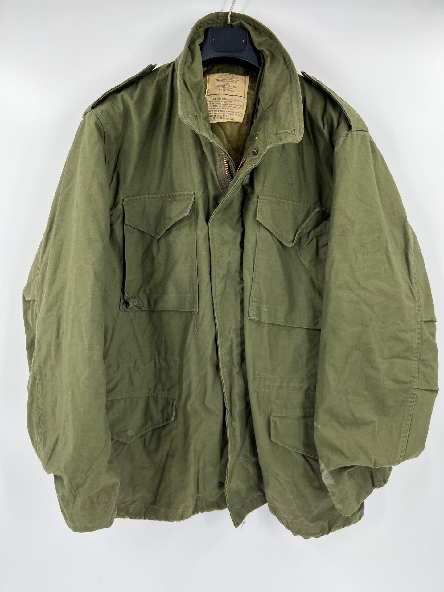 Vintage Post Vietnam War M-65 Field Jacket Size: Large - Long #3