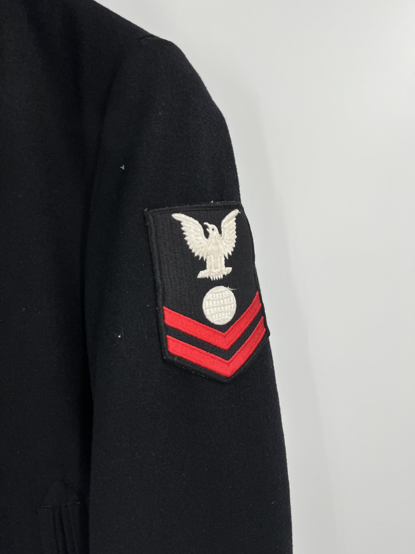 U.S. Navy Pea Coat Vintage 1970's Issue Size: 34L #4