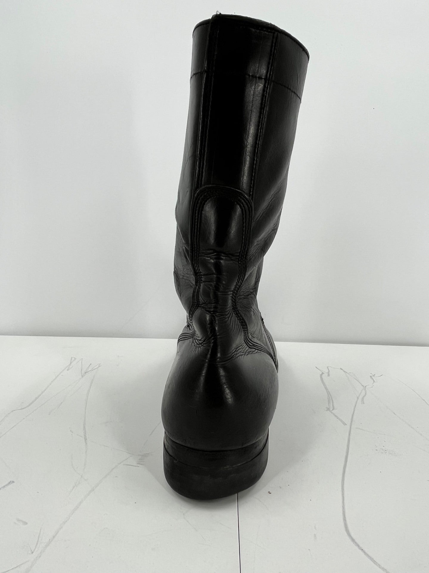 Vintage Early Vietnam Era Black M-1948 Cap Toe Boots Size: 11.5N