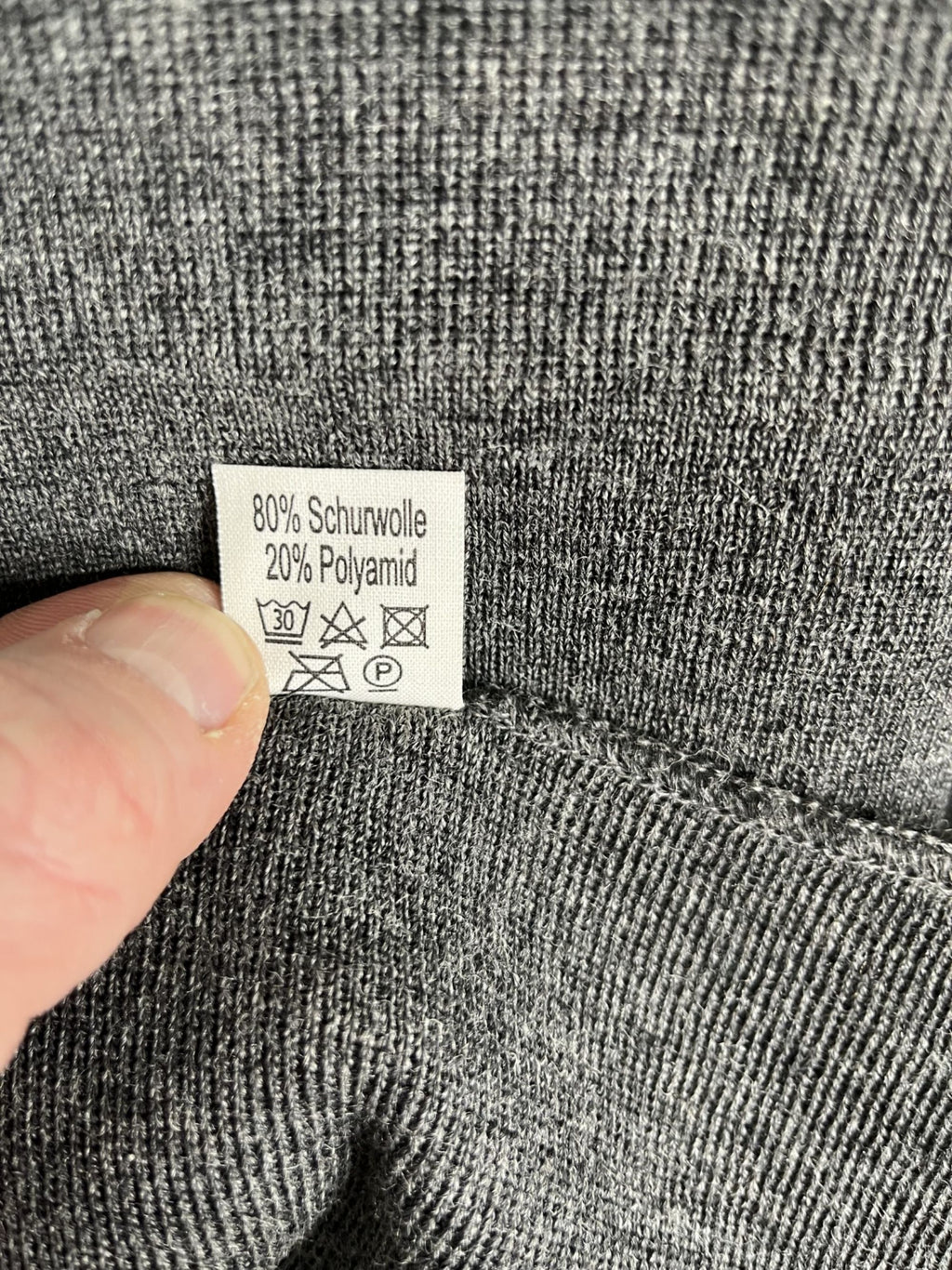 Vintage German Military Grey Wool Scarf