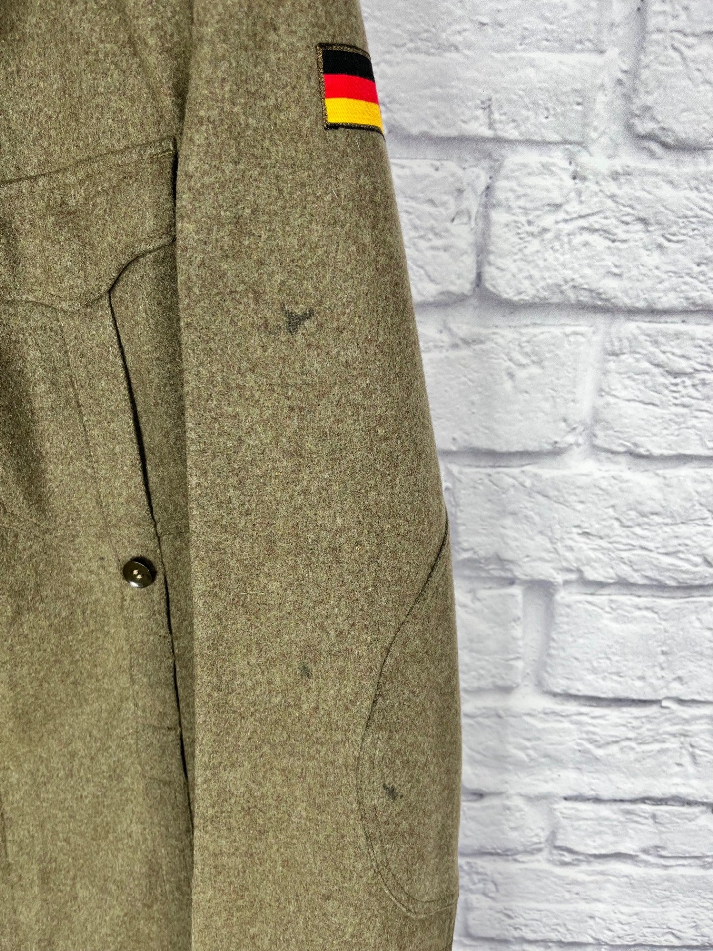 Vintage German Army Bundeswehr Wool Field Shirt Size: Medium #2