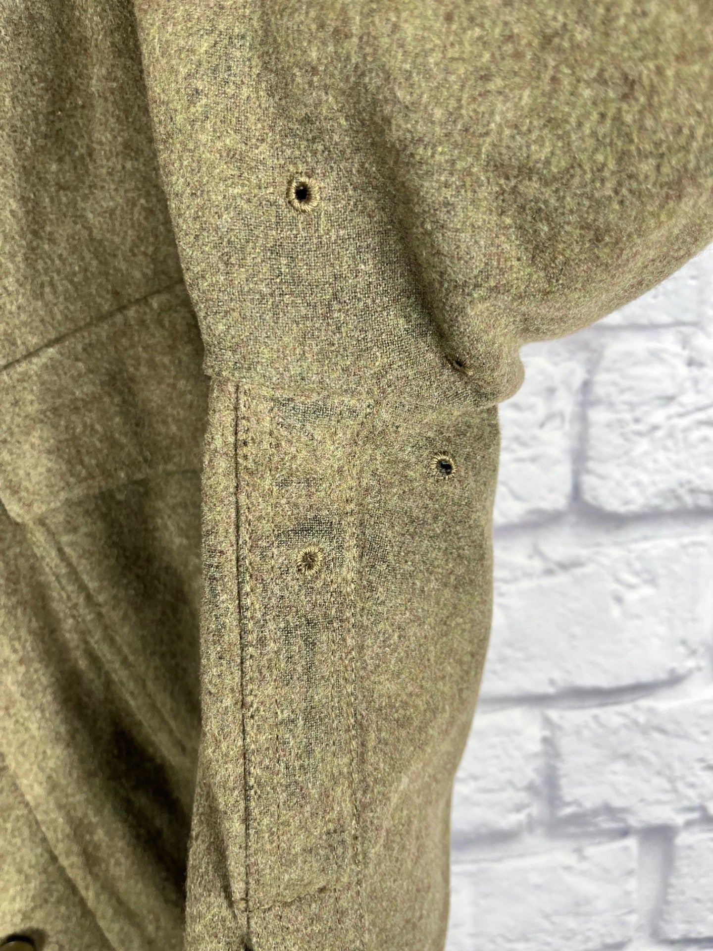 Vintage German Army Bundeswehr Wool Field Shirt Size: Medium #2