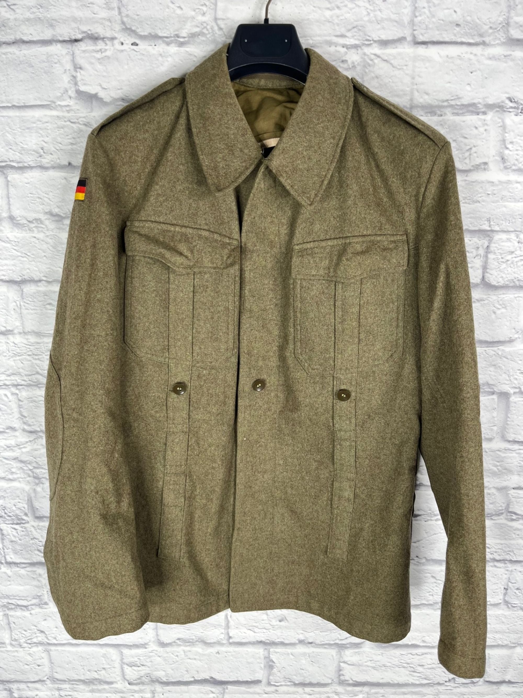 Vintage German Army Bundeswehr Wool Field Shirt Size: Medium #3