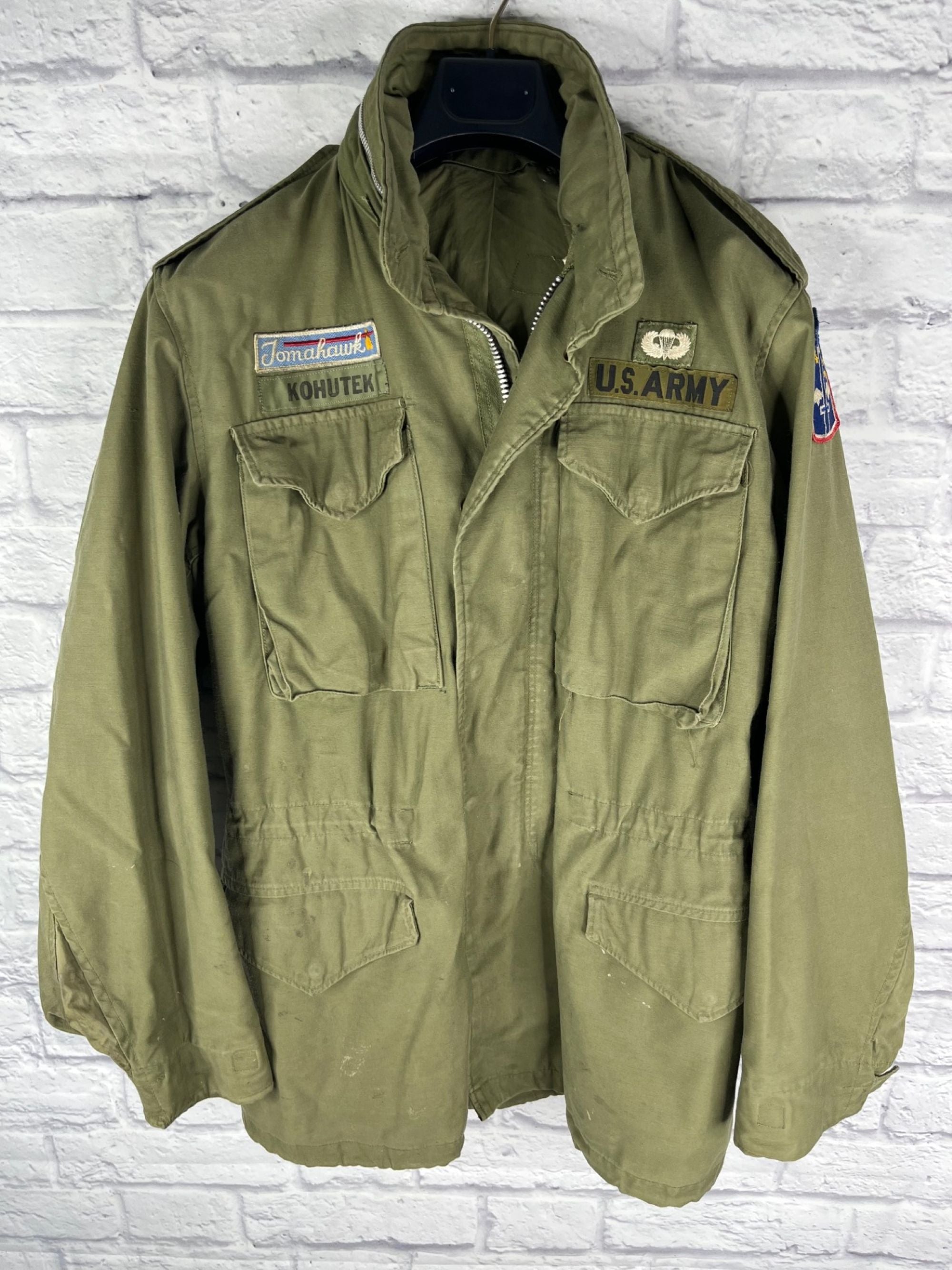 Vintage Vietnam Era M-65 Field Jacket Size: Small - Long #5
