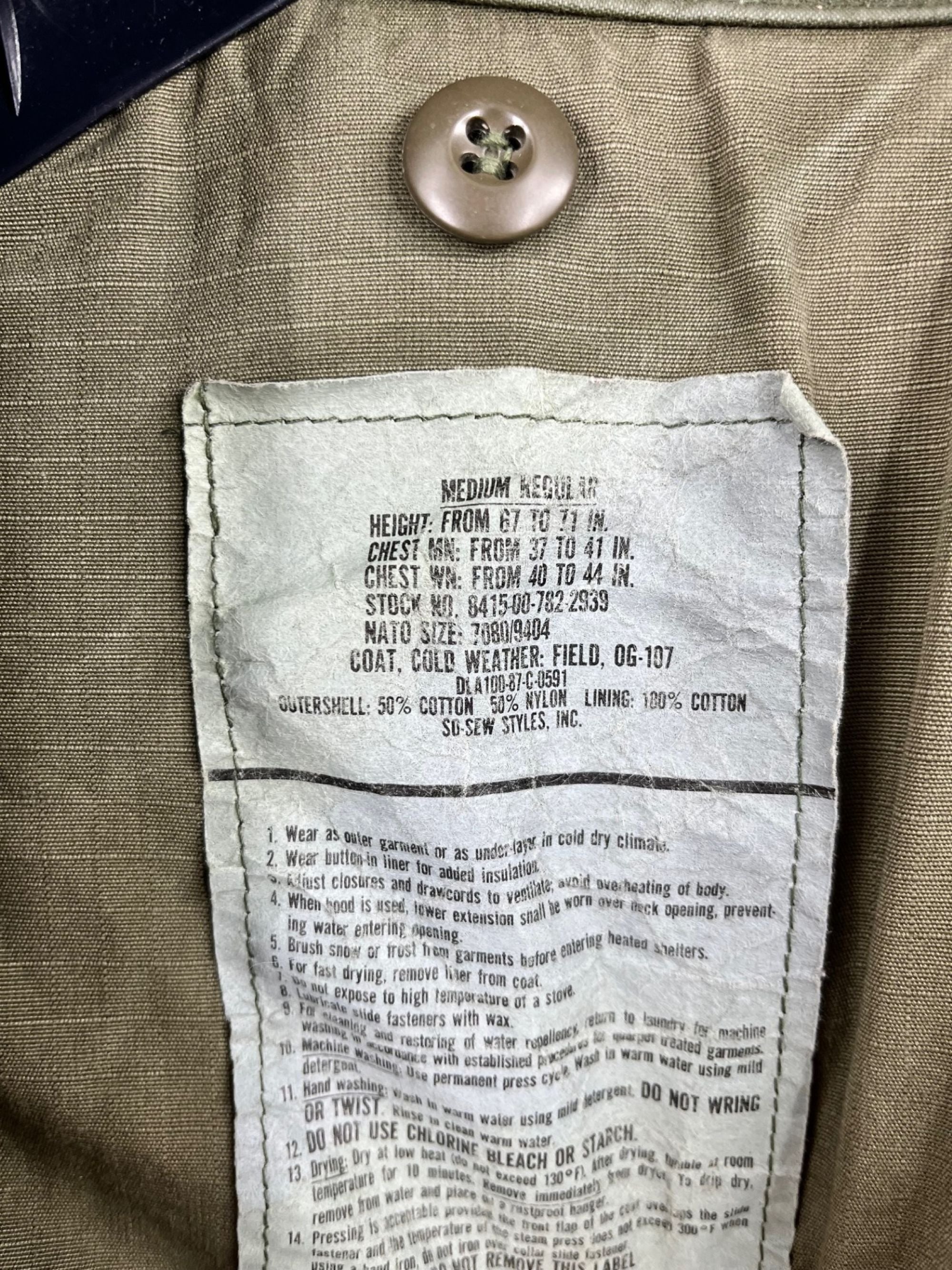 Vintage 1980's M-65 Field Jacket w/ Liner Size: Medium - Regular #6